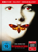 Lade das Bild in den Galerie-Viewer, Das Schweigen der Lämmer - Limitiertes Mediabook – Cover A (4K Ultra HD + Blu-ray + Bonus-Blu-ray)