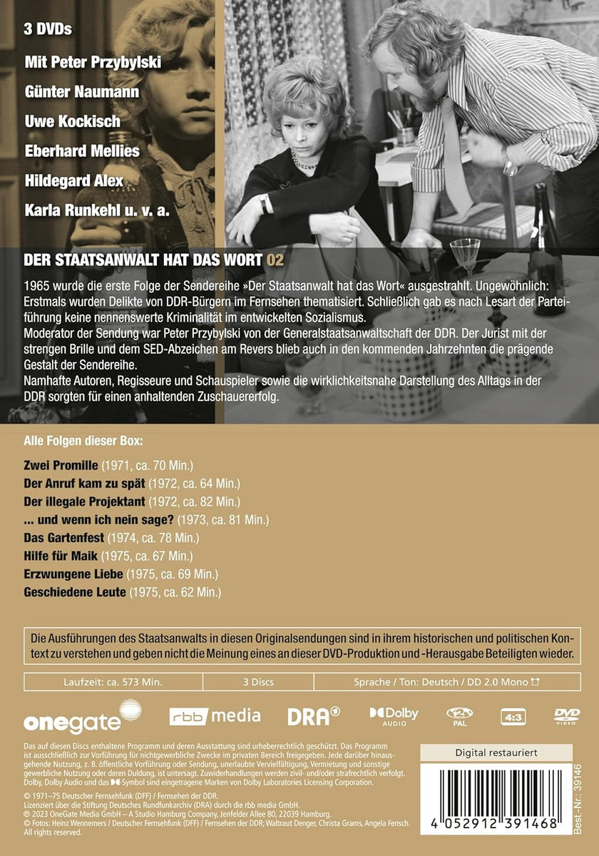 Der Staatsanwalt hat das Wort - Box 2 – 1971-75 – Der Ostfilm