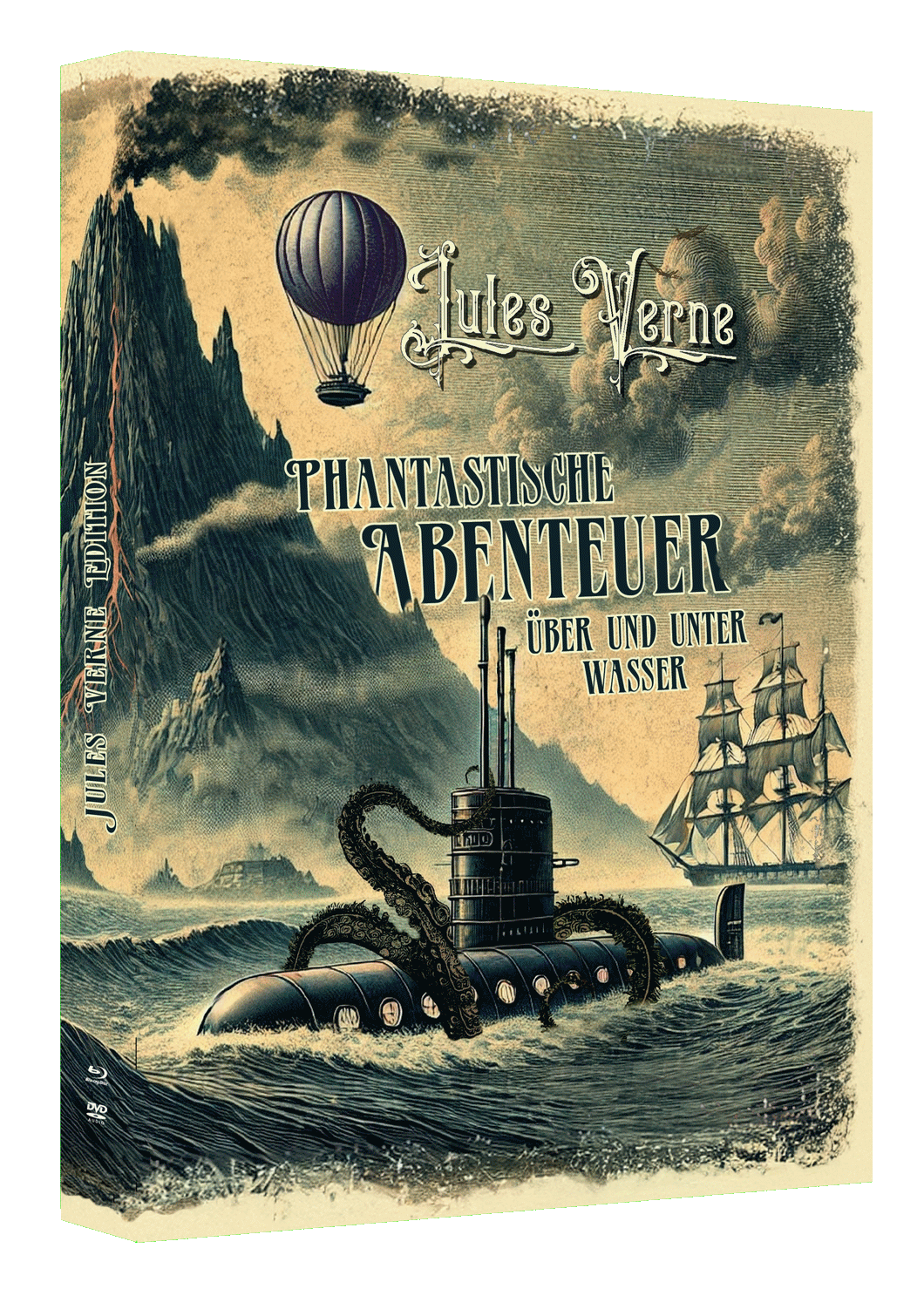 JULES VERNE EDITION - Phantastische Abenteuer über und unter Wasser (2 Blu-ray + 1 DVD)