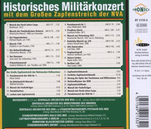 Historisches Militärkonzert mit dem Großen Zapfenstreich der Nationalen Volksarmee (CD)