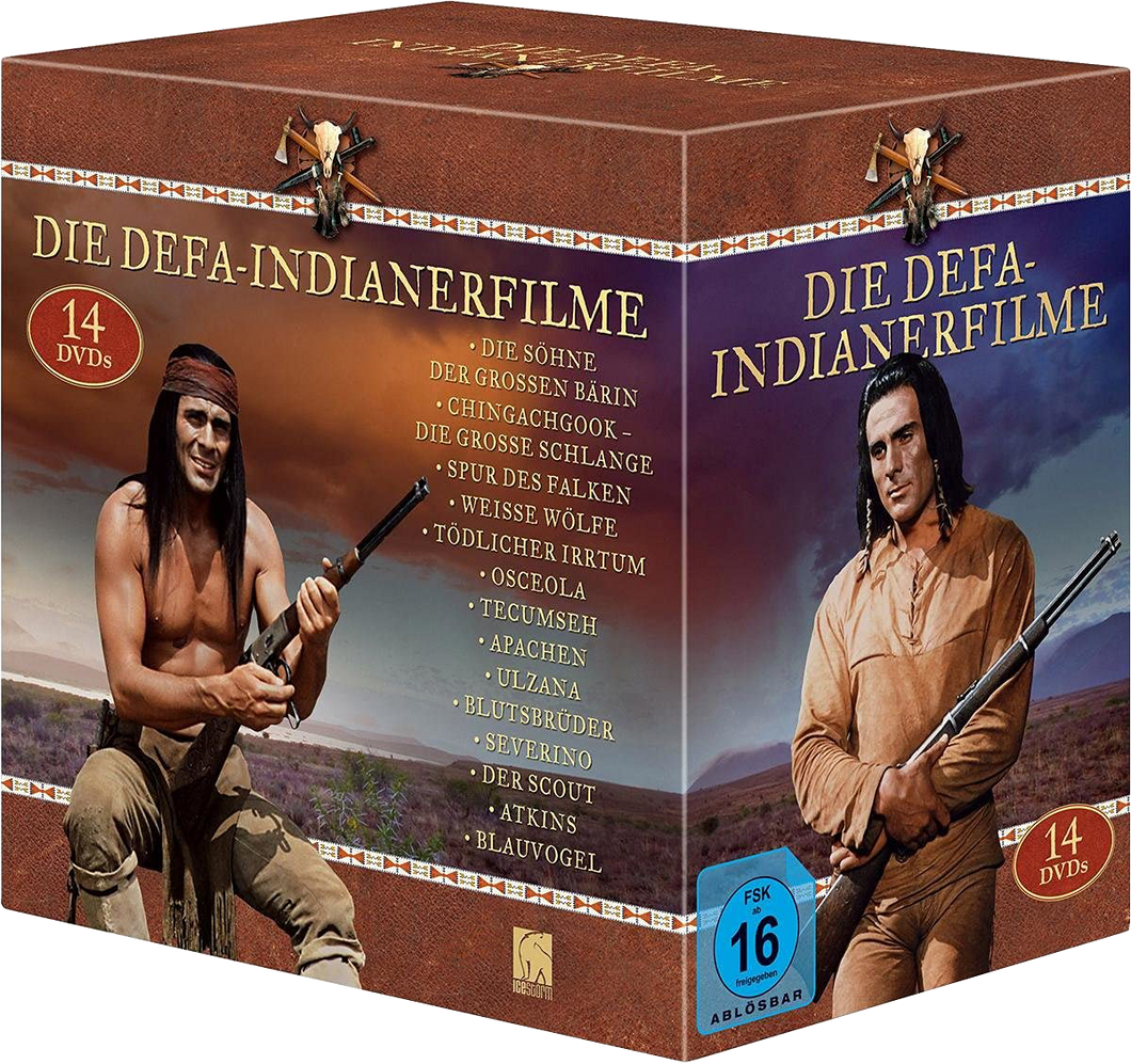 Indianer-Box (12x Gojko + Atkins + Blauvogel) (14 DVDs)