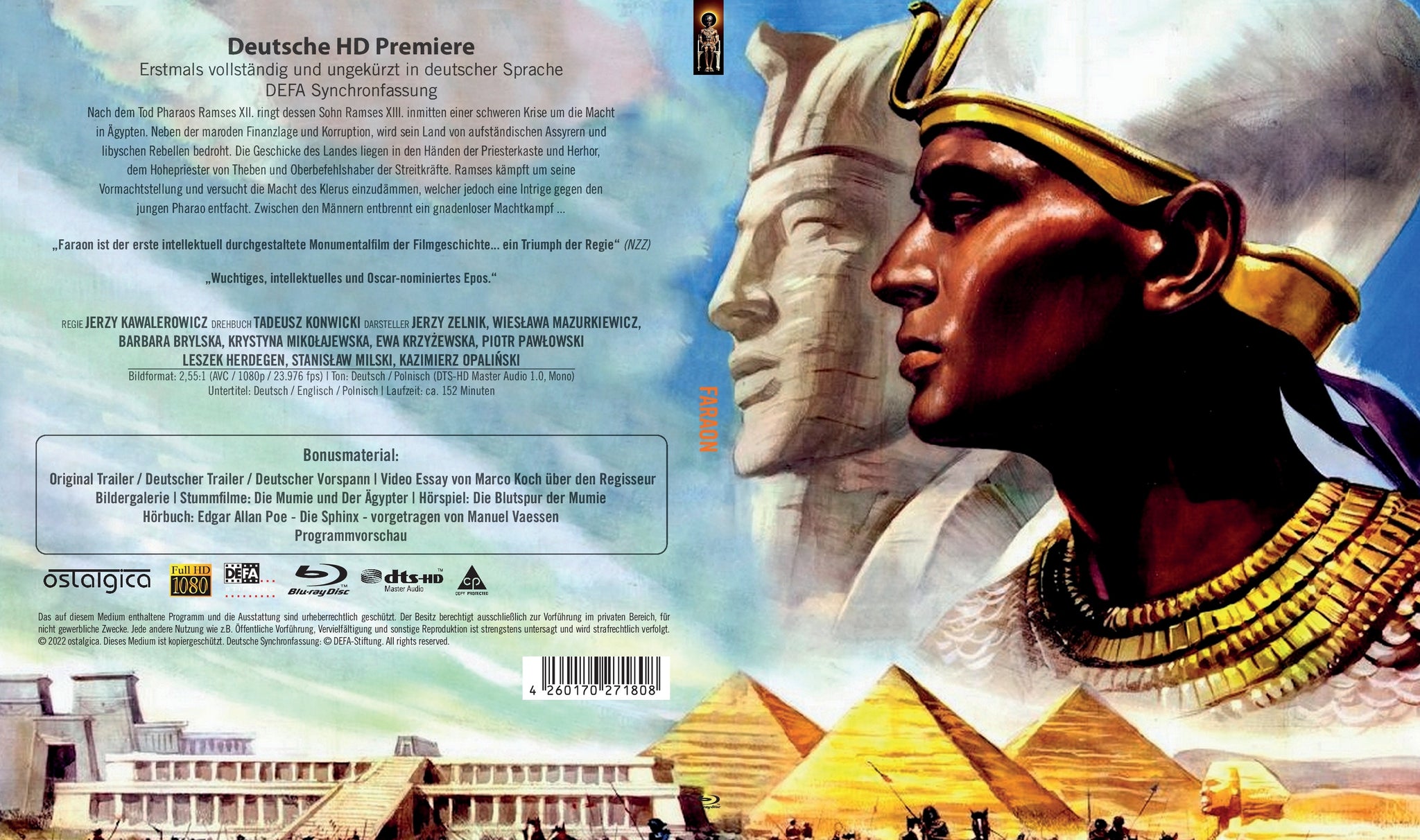PHARAO - (Blu-ray) (Faraon - Die dunkle Macht der Sphinx) limitiertes ...